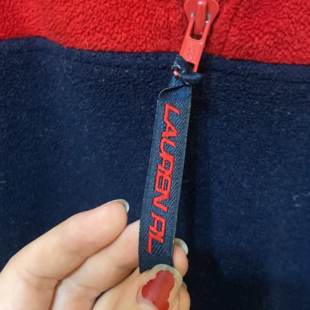 Vintage Ralph lauren quarter zip sweatshirt size large - Picture 4 of 4